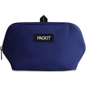 PackIt Freezable Snack Bag, True Blue, Built with ECOFREEZE Technology, Foldable, Reusable, Zip Closure, Designed For Keeping Snakcs Fresh On the Go, and Adults of all Ages