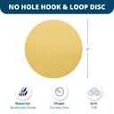 Benchmark Abrasives 6 Inch Sanding Discs Hook and Loop, Aluminum Oxide Stearated Gold No Hole Adhesive Sandpaper for Surface Blending, Automotive - Orbital Sander Sandpaper (50 Discs), 120 Grit