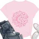 Women Breast Cancer Shirt Cancer Awareness Tee Shirt Cancer Survivor T-Tops (Pink, XXL)