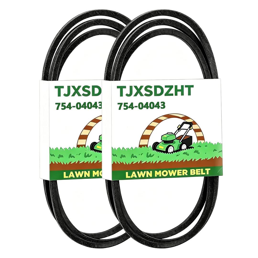 2-Pack 754-04043 954-04043 Deck Drive Belt 1/2" x 57 3/4", Aramid Cord Replacement for Cub Cadet MTD RZT42 RZT50 RZT54 Troy Bilt Mustang XP Colt XP, Replaces 754-04043A/B 954-04043A/B