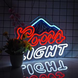 Neon Sign for Wall Dcor Crs Light Neon Signs Beer Bar Home Bedroom Man Cave Office Hotel Pub Cafe Neon Light with Dimmable Switch LED for Wall Decor (Blue+Red+White)