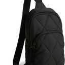 Vera Bradley Women's Featherweight Lorman Sling Backpack, Moonless Night, One Size