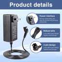 Universal Recliner Power Supply, AC/DC Power Adapter 2-pin 29V/24V 2A Wall Plug-in Recline Adapter for Electric Recliner/Sofa/Couch/Lift Chair/Standing Desk Compatible with Most Makes & Models