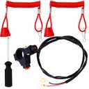 PLAXNS 7/8" 22mm Handlebar 2 Wire Tether Kill Switch Replacement for 110cc 125cc Taotao Dirt Pit Bike ATV 4 Wheeler Quad Trail Bike Go Kart