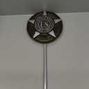Aluminum Grave Marker WWI, Cemetery Memorial Flag Holder, Veteran Plaque, Made in USA