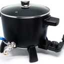 Wax Melter for Candle Making, 6Qts Candle Wax Melting Pot with Spout for Soy Wax Soap Base Easy Pour & Non-Stick & Temps