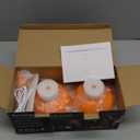 Orange Table Lamp Set of 2 Rechargeable,Table Lights Battery Operated-IP65 Waterproof-for Outdoor Patio/Restaurants/Home/Dinner/Table Lighting-Touch Control & Dimmable