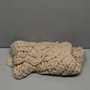 36 inch Christmas Tree Skirt: Chunky Knit Tree Skirt for 6ft Tree, Crochet Beige Small Tree Skirt, Vintage Tree Skirts, Rustic Farmhouse Christmas Decorations