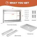 27 in. Microwave Trim Kit GMTK2768AF Compatible with Gallery Microwave Model GMBS3068AF, Trim Kit for Built in Microwave Oven with Stain Resistant Stainless Steel Design