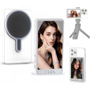 Wireless Selfie Monitor Screen for iPhone & AndroidMagnetic Mount Wireless Connection with Bluetooth Remote, 3 Level Brightness Mode, Using Phone Rear Camera for Selfie Vlog Live Stream for TikTok
