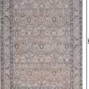 Kuden 9x12 Large Area Rug, Washable Living Room Rug, Vintage, Non-Slip