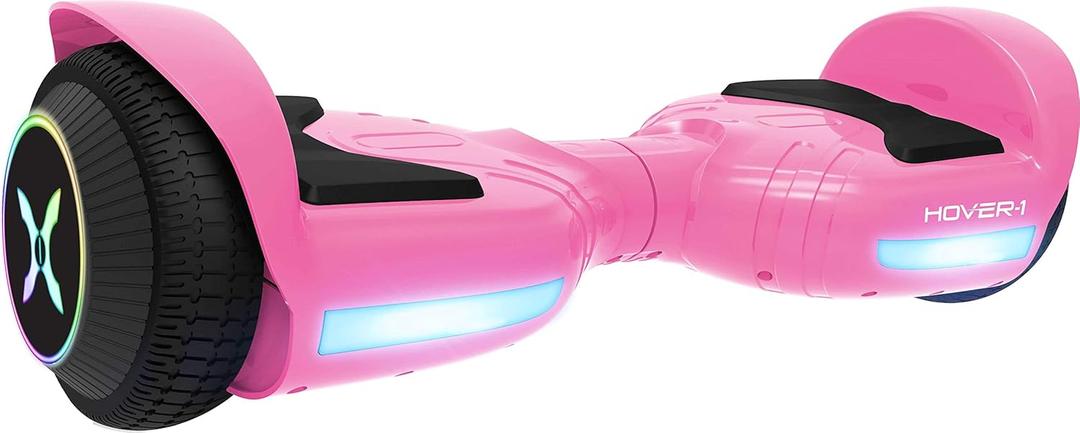 Hover-1 Rival Electric Self-Balancing Hoverboard for Kids with 6.5 Tires, Dual 110W Motors, 6 mph Max Speed, and 3 Miles Max Range (Pink)