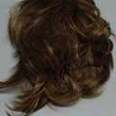 Mens Wig - Light Brown Short Layered Natural Fluffy Synthetic Heat Resistant Halloween Cosplay Hair