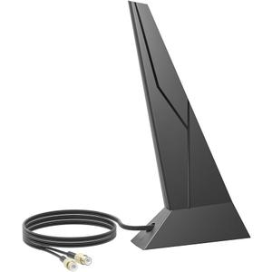 WiFi 6E 7 Tri-Band 6GHz 5GHz 2.4GHz Antenna Magnetic Base External High Gain Antenna New Interface for PC Desktop Computer for MSI MPG MEG MLG PRO MAG Gaming WiFi7 Gaming Motherboard Antennas Black