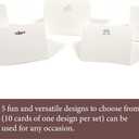 Beautiful Blank Cards and Envelopes, Set of 10 - Gorgeous Greeting Cards Can be used as Thank You Cards with Envelopes, Blank Cards for Personalized Notes & All Occasions incl. Weddings, Birthday Cards, Business & Baby Showers - Poisson