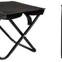Outdoor Folding Stool Lightweight Foldable Chairs for Outside Waterproof Camping Stool Portable Seating Durable Comfortable Breathable Easy to Carry Perfect for Queuing Hiking and Picnics (Black)