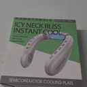 Neck Fan, Neck Air Conditioner Wearable Personal Fan with Cooling Plate, 5000mAh Large Battery, Ergonomic Design, White