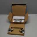 Upgraded Mortise Lock Set for Interior Door, Antique Brass Crystal Glass Door Knobs with Lock and Skeleton Key, Old Style Door Knobs Reversible for Left & Right Handed Door