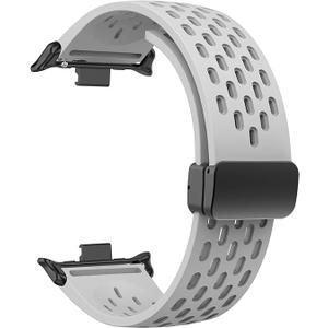 SAAWEE Silicone Strap for Redmi watch 4/8 Pro Magnetic Buckle Sports Band for Mi band 8 pro Correa Breathable Bracelet Accessories Watchbands