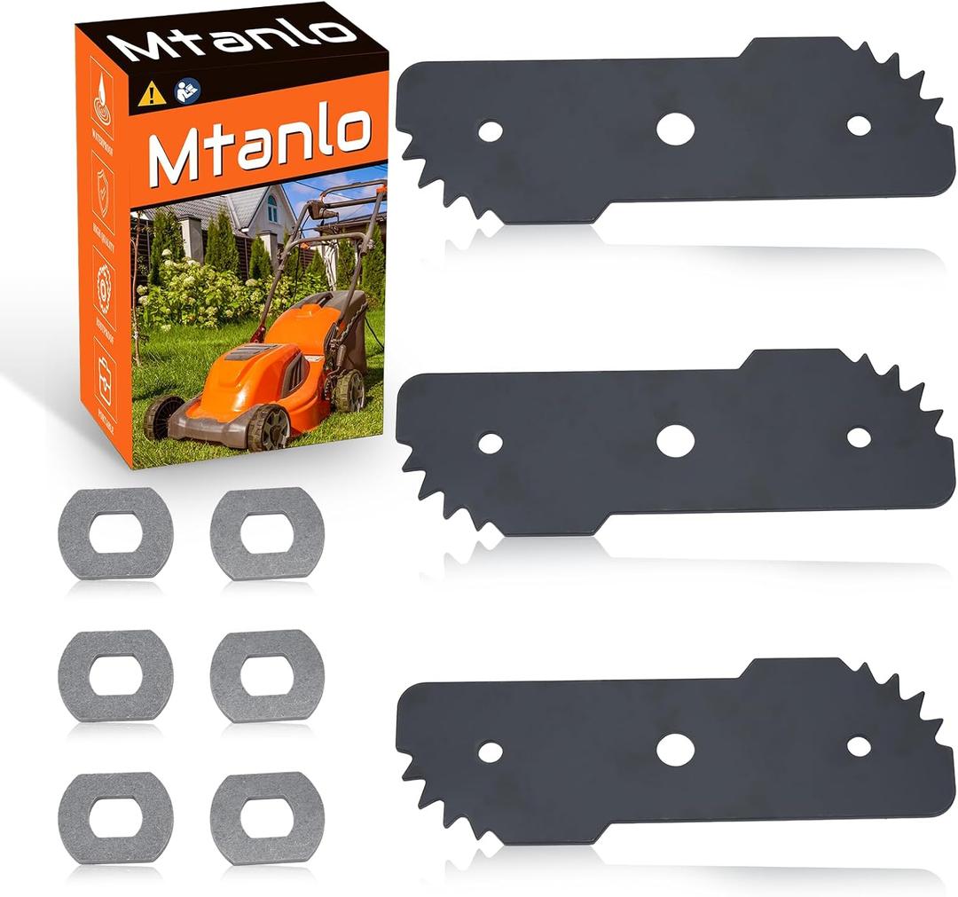 3 Pack 7-1/2" EB-007 Heavy-Duty Replacement Edger Blades For Black & Decker LE750, LE710, LE760, LE760FF, EH1000 & For Craftsman CMEED400