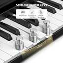 LEKATO FP-10 Portable Piano Keyboard for Beginners 88 Keys Folding Digital Piano with Sustain Pedal Foldable Electric Piano Keyboard with Semi Weighted Wood Grain Key Suitable for Midi Bluetooth