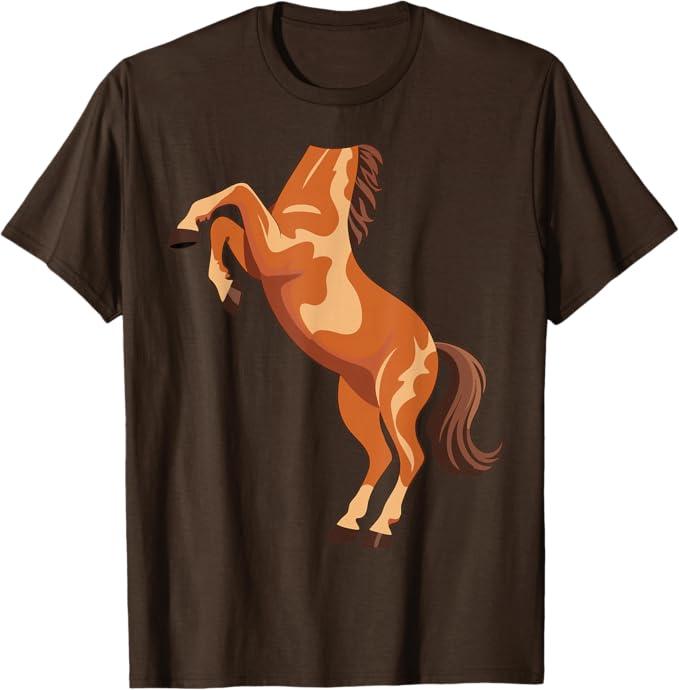 Horse Shirt Adult Kids Men Women Body Horse Costume T-Shirt L