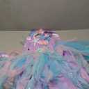 Koatobbor Girls Mermaid Costume Mermaid Tutu Dress Color Led Light Up for Halloween Birthday Party 7-8Years Size XL