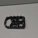 Goldfire MX Style Brake Pedal Pad Cover for H-D Softail Heritage Springer Fat Boy Deluxe FLSTN Road King FLHR Road Glide FLTR (Black)