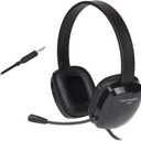 Cyber Acoustics Stereo PC Headset (AC-6008), 3.5mm Connection, Unidirectional Microphone with Flexible Boom for PC & Mac; Perfect for Classroom or Home