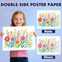 80 Sheets Poster Board, 11in x 14in White Poster Board, 250gsm Thickness Poster Paper, Poster Boards Paper Bulk for Craft, Drawing, DIY Project, Presentations, Display, Sign