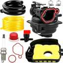 799583 Carburetor Kit Replacement for B&S 593261 595656 590556 591160 591979 Lawn Mower Engines 125cc 140cc 300E 450E 500E 550E 550EX 08P502 09P602 09P702 with Air Filter Cover