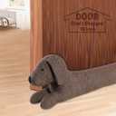 SWISSELITE 36 Inch Under Door Stopper, Decorative Door Noise Blocker, Weighted 3.2 Pounds Animal Air Draft Stopper Soundproof Energy Saver for Door & Window