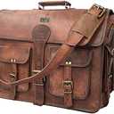 Cuero DHK 16 Inch Vintage Handmade Leather Messenger Bag Laptop Briefcase Computer Satchel Bag for Men & Women (16 Inch Medium)