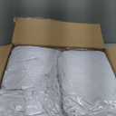 HolidayIdeas 6 Pack Spandex Table Skirt for 60 Inch Round Tables, White Fitted Stretch Tablecloth for 5 Ft Wedding Tables, Wrinkle Resistant Ruffle Design for Banquets, Baby Showers, Parties