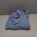 utcoco Womens 2025 Fall Winter Denim Shirt Dress V Neck 3/4 Long Sleeves Button Down Belted Jean Maxi Dresses, L