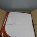 Dintszyayue Boho Quilt Set King Size 3 Pieces Aztec Texture Bedspread Coverlet Set Bohemian Quilt Bedding Set Microfiber Lightweight Bed Cover for All Seasons (Terracotta, 90"103")