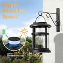Otdair 4 Pack Solar Lanterns Outdoor Waterproof, Upgraded Warm White Hanging Solar Lights for Outside, Solar Powered Lantern for Patio Yard Garden Porch Decor, Gift for Mom Housewarming