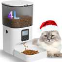ANDOLL HOME Automatic Cat Feeder, 4L Cat Food Dispenser with 10s Voice Recorder, Pet Feeder up to 8 Meals per Day, Timed Dog Feeder with Dry Food Sealed Ring