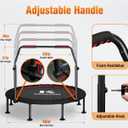 KENSONE 40"/48" Rebounder Trampoline for Adults Indoor Handle 330/450 LBS