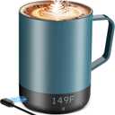 Magnetic Charging Cordless Self Heating Coffee Mug for Dad, Fast Heating & High Temperature 14Oz Smart Coffee Cup Warmer, 120 Mins-Hot Up to 149 Smart Mug Warmer, for Men (No APP)