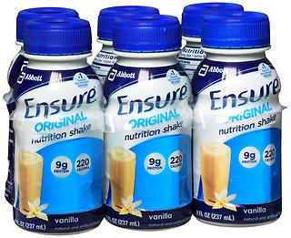 Ensure Original Vanilla Nutrition Shake With Fiber | Small Meal Replacement Shake | Ready to Drink | 9g Protein, 27 Vitamins and Minerals | 8 fl oz - 21 Pack (EXP 06/01/27)