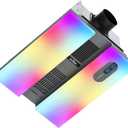 Bathroom Exhaust Fan with Heater, Smart Fan with Bluetooth Speaker, 2 Heat Levels, Humidity and Odor Sensor, RGB and 3CCT Lighting, Remote Control for Bathroom, Kitchen, Basement (Grey)