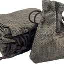 Palmhomee Pack of 20 Burlap Gift Bags with Drawstring Linen Jewelry Pouches Wedding Hessian Jute Bags for Birthday Treat Pouches Party Wedding Favors Gift(4x5.6 Inch, Mixed Colors)