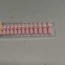 Beetles Short Square French Tip Press on Nails, 224Pcs French Tip Press on Nails Pink Short Square Shape Nail Tips, No Need to File Fake Nails for Nail Art DIY Gifts for Women