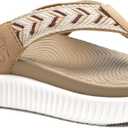 KuaiLu Womens Fashion Orthotic Flip Flops Ladies Athletic Thick Cushion Recovery Thong Sandals Slip On Memory Foam Walking Sandles With Comfortable Plantar Fasciitis Arch Support (12, Beige)