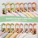 2 x Baby Closet Dividers, Baby Clothes Dividers for Closet – Wooden Double-sided Dividers, Large Clear Font, Nursery Clothes Organization,Newborn to 24+ Months, Fits Standard Clothes Rods (Pastel Rainbow)