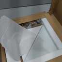 Fab Glass and Mirror 14" X 14" Corner Kit with Triangle Chrome Brackets Glass Shelf, Clear