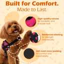 Bark Appeal Pink No-Pull Dog Harness for Extra Small Sized Pets Adjustable, Reflective Vest with 3 Leash Clips for Added Control, Easy Walks & Training XS
