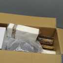 Nervure 350PCS Clear Gold Plastic Plates - Gold Plastic Dinnerware Sets for 50 Guests - 100 Disposable Plates, 150 Silverware, 50 Cups, 50 Napkins for Wedding & Party & Thanksgiving