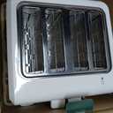 Cuisinart 4-Slice Compact Plastic Toaster, White, CPT-142P1